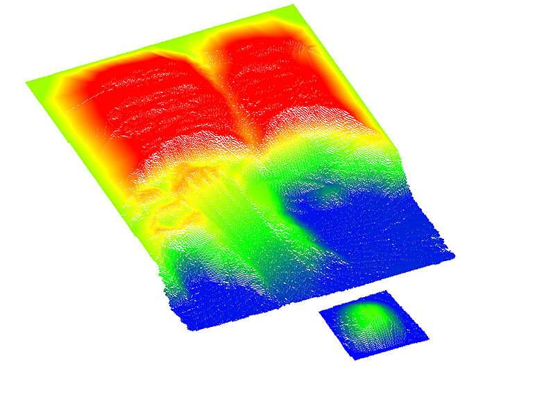 Portable tech platform monitors volume of bulk material stockpiles in timely, cost-effective method